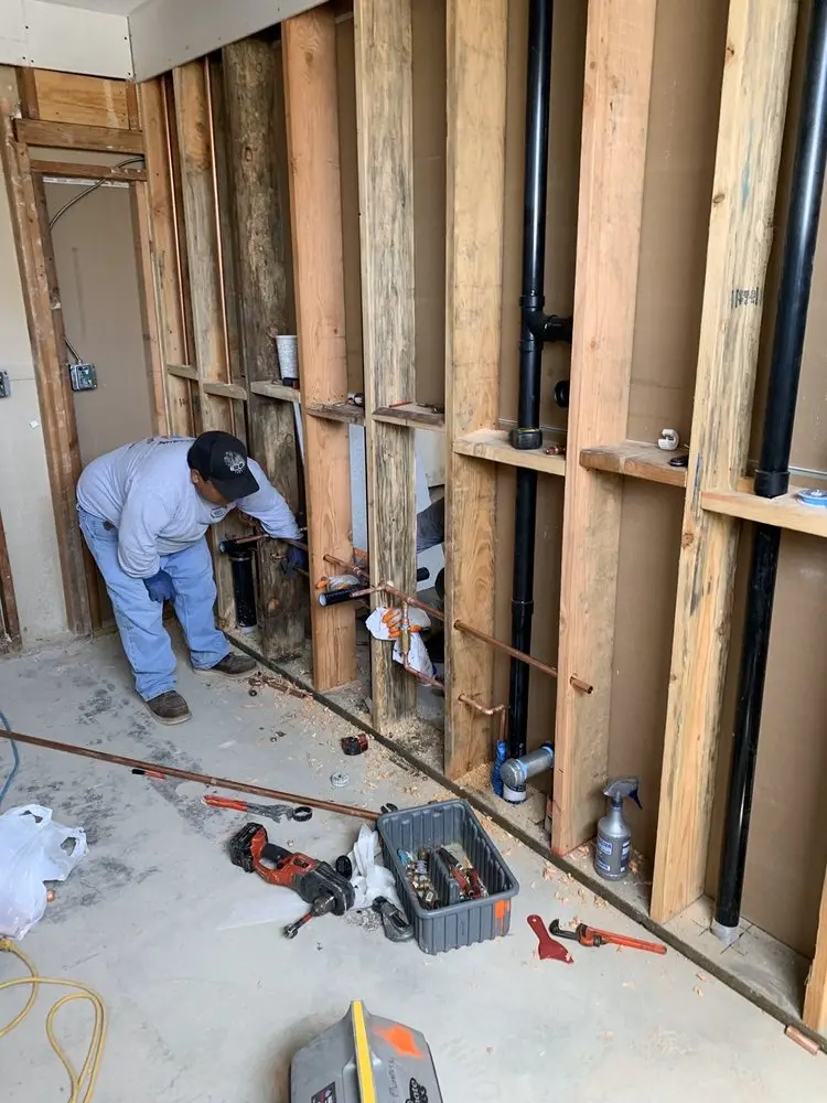 Commercial rough-in plumbing for Water Heater Replacement in Regan Junction